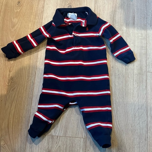 Ralph Lauren Stripe Romper - Picture 1 of 2